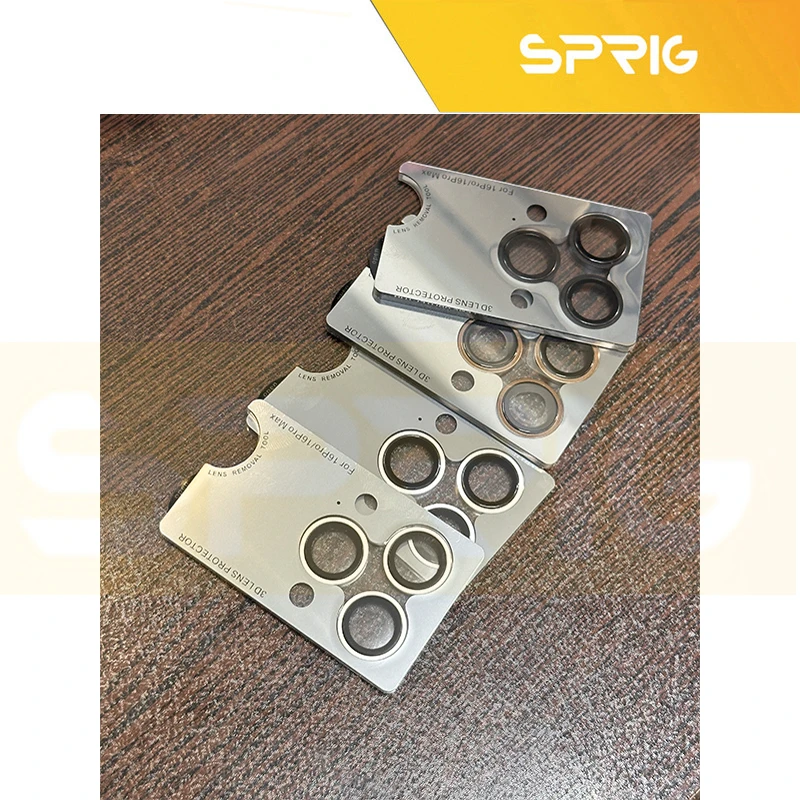 محافظ لنز دوربین اسپریگ مدل Ring Metal Luxury مناسب برای گوشی موبایل اپل Iphone 16 Pro / 16 Pro max