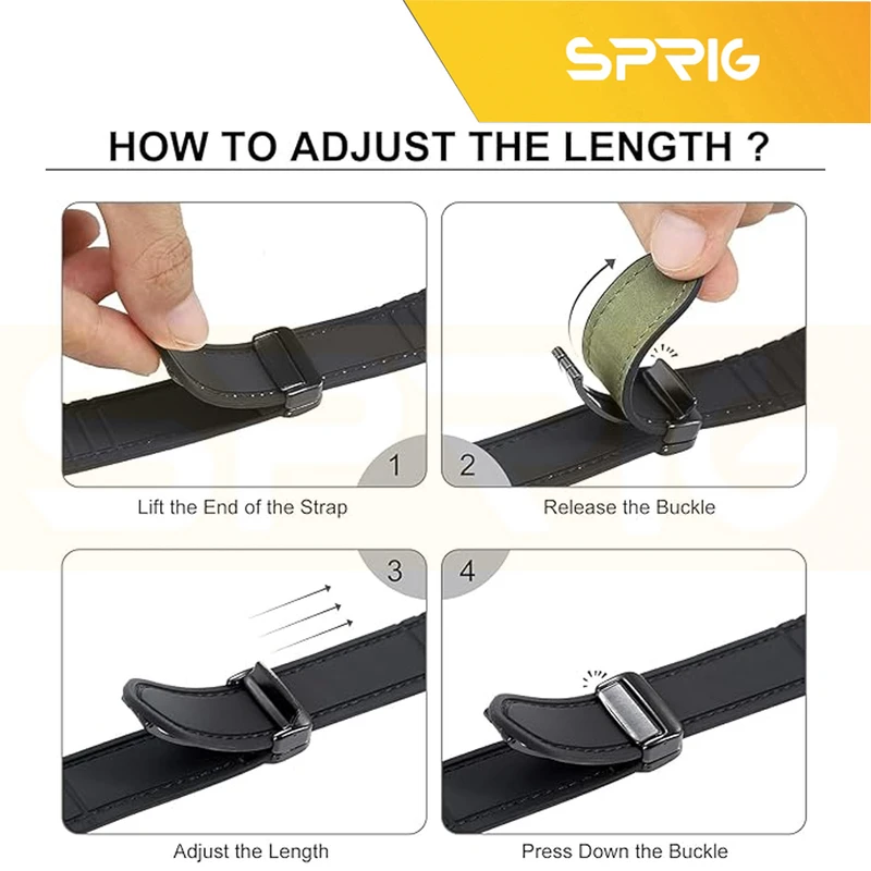 بند اسپریگ مدل SIC Magnetic Leather TW مناسب برای ساعت هوشمند ایمیکی SF1 / SF1E / SE1 / ST1