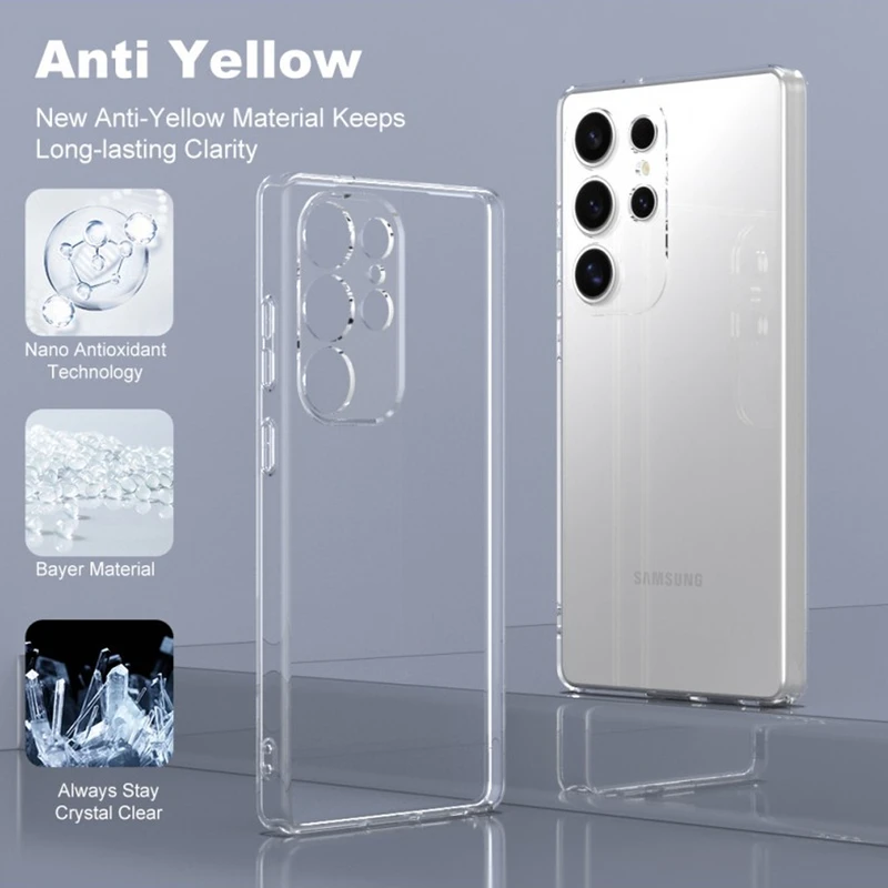 کاور گلستیک مدل Transparent GL مناسب برای گوشی موبایل سامسونگ Galaxy S25 Ultra