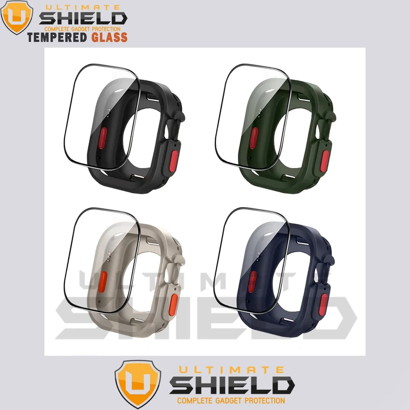 کاور آلتیمیت شیلد مدل SIC Armor UL مناسب برای اپل واچ سری 4/5/6/Se سایز 44 میلی متری به همراه محافظ صفحه نمایش