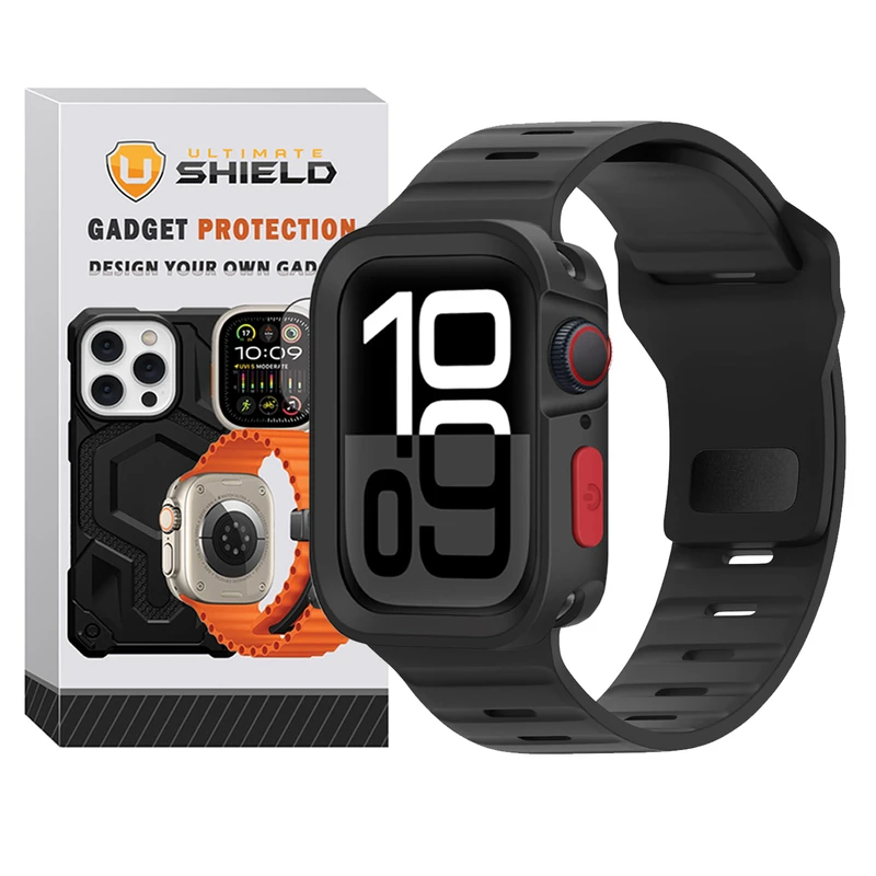 بند آلتیمیت شیلد مدل SPG Defender مناسب برای ساعت هوشمند اپل Series 10 42mm به همراه کاور