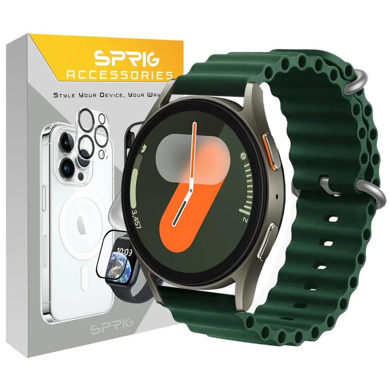 بند اسپریگ مدل Ocean مناسب برای ساعت هوشمند سامسونگ Galaxy Watch 7 40mm / Watch 7 44mm