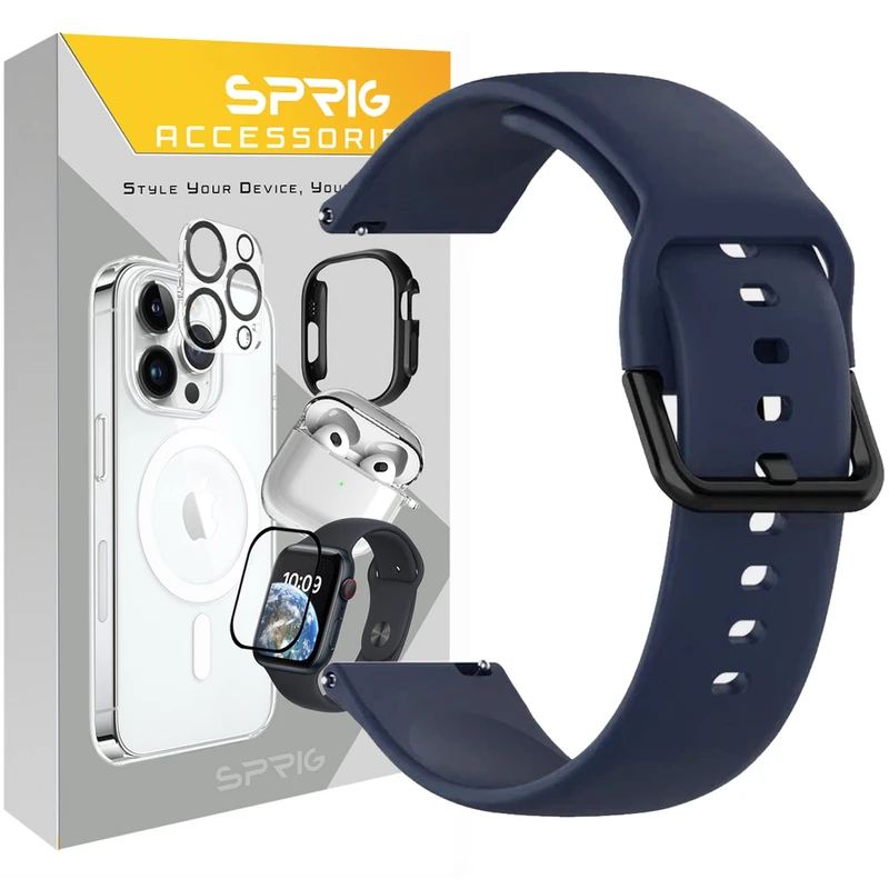 بند اسپریگ مدل Silicone SGK مناسب برای ساعت هوشمند سامسونگ Galaxy Watch 6 Classic 47mm