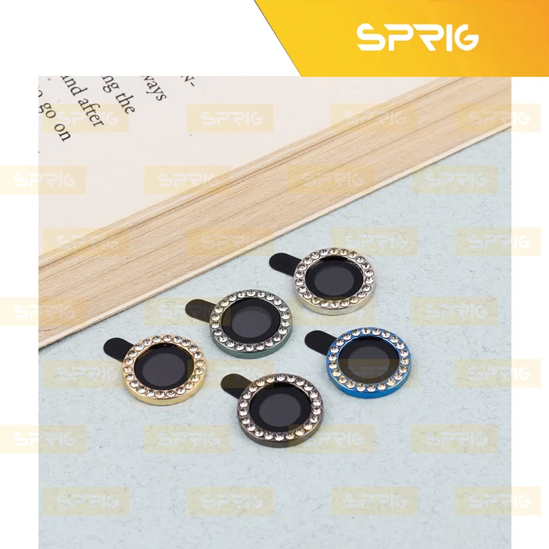 محافظ لنز دوربین اسپریگ مدل Ring Metal Diamond مناسب برای گوشی موبایل سامسونگ Galaxy F54