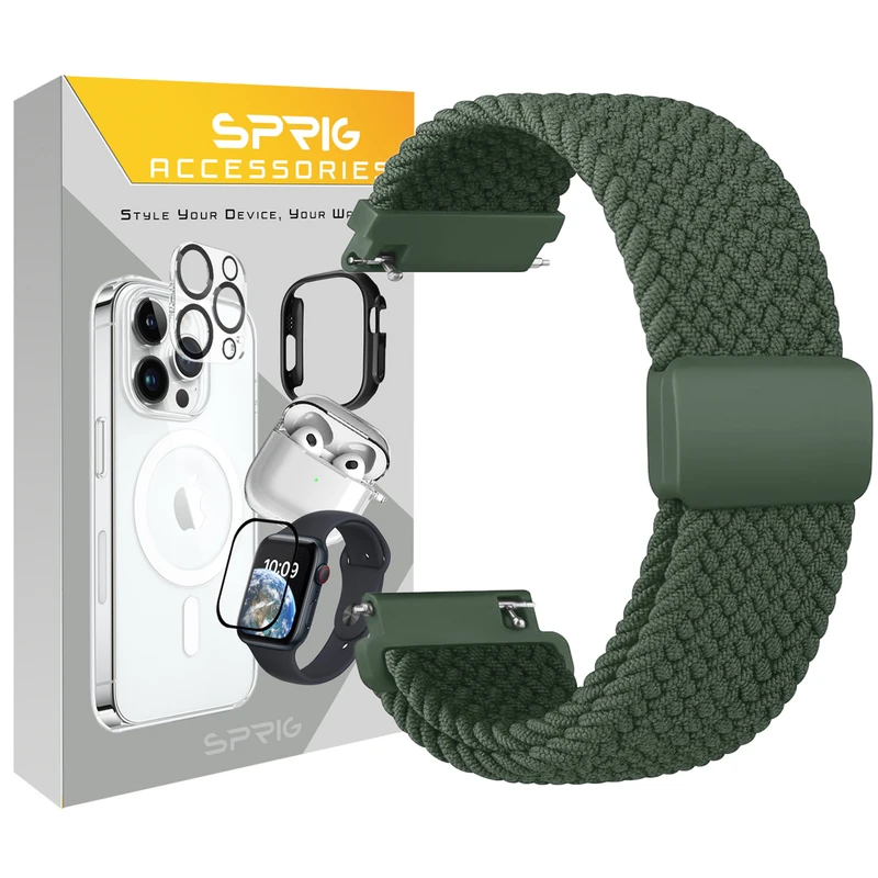 بند اسپریگ مدل Magnetic Solo Braided TW مناسب برای ساعت هوشمند هپی تاچ K59 Pro / K56 Pro Ultra