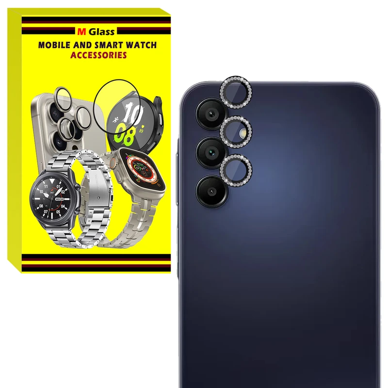 محافظ لنز دوربین ام‌گلس مدل Ring Diamond MG مناسب برای گوشی موبایل سامسونگ Galaxy M54