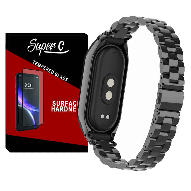 بند سوپرسی مدل 3Bead Guard SC مناسب برای ساعت هوشمند شیائومی Mi Band 8
