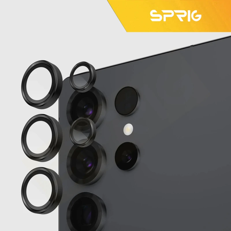 کاور اسپریگ مدل STND Bracket Ring مناسب برای گوشی موبایل سامسونگ Galaxy S25 Ultra به همراه محافظ لنز دوربین