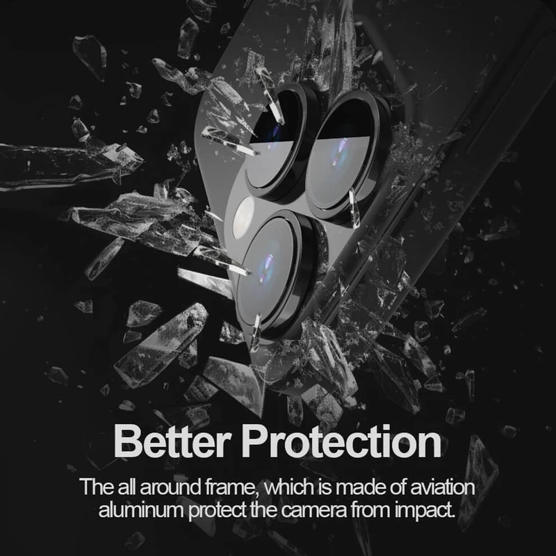 محافظ لنز دوربین زیرو مدل Ring Metal ZR مناسب برای گوشی موبایل اپل iPhone 16 Pro / 16 Pro Max
