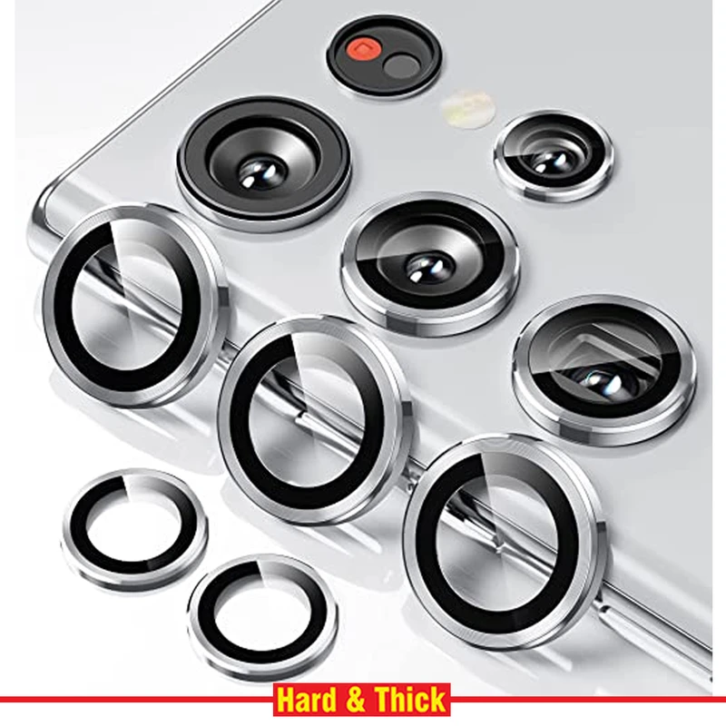 محافظ لنز دوربین هارد اند تیک مدل Ring Metal مناسب برای گوشی موبایل سامسونگ Galaxy S23 Ultra