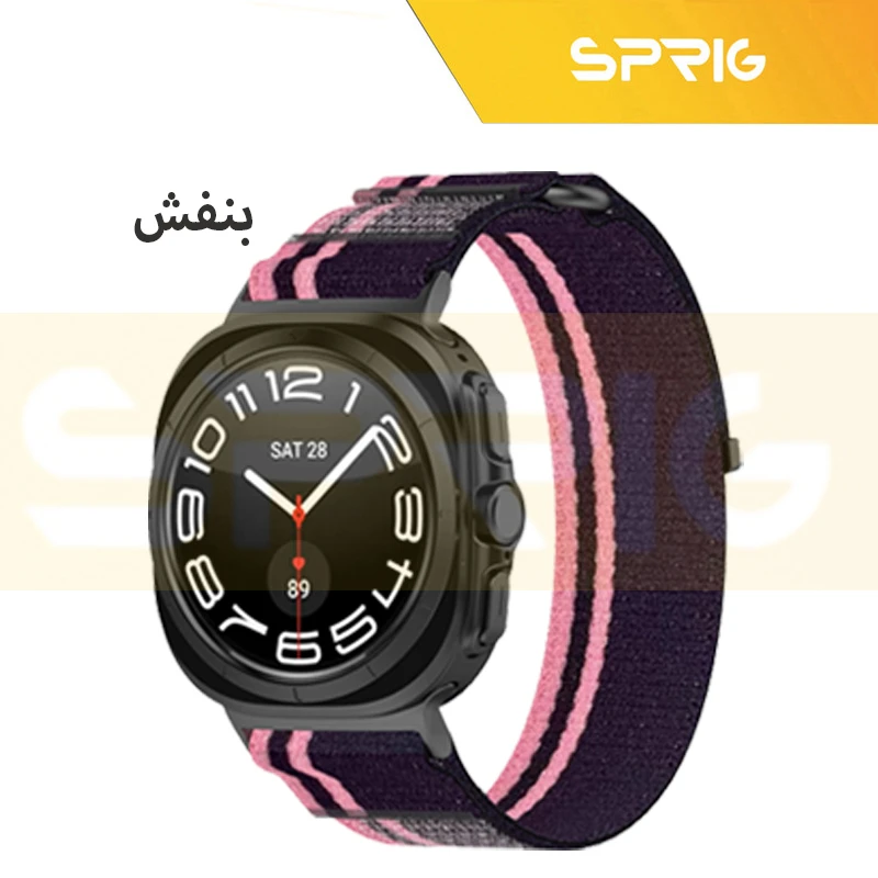 بند اسپریگ مدل Trail Loop مناسب برای ساعت هوشمند سامسونگ Galaxy Watch Ultra 47mm