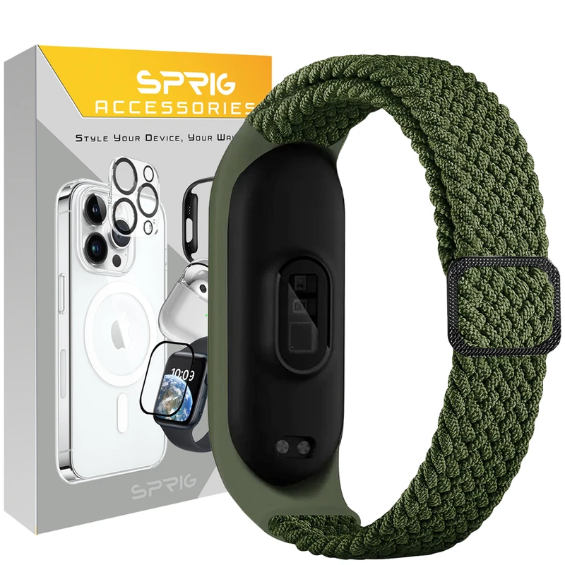 بند اسپریگ مدل Braided Solo مناسب برای ساعت هوشمند شیائومی Mi band 3/4/5