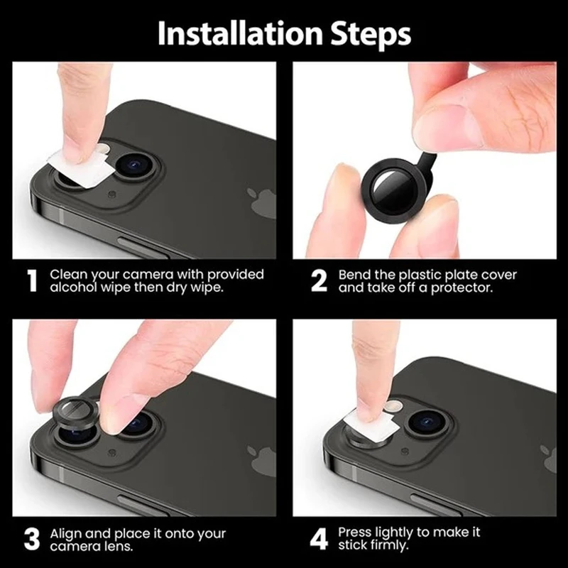محافظ لنز دوربین نایت مدل Ring Metal KT مناسب برای گوشی موبایل اپل iPhone 16 Pro / 16 Pro Max