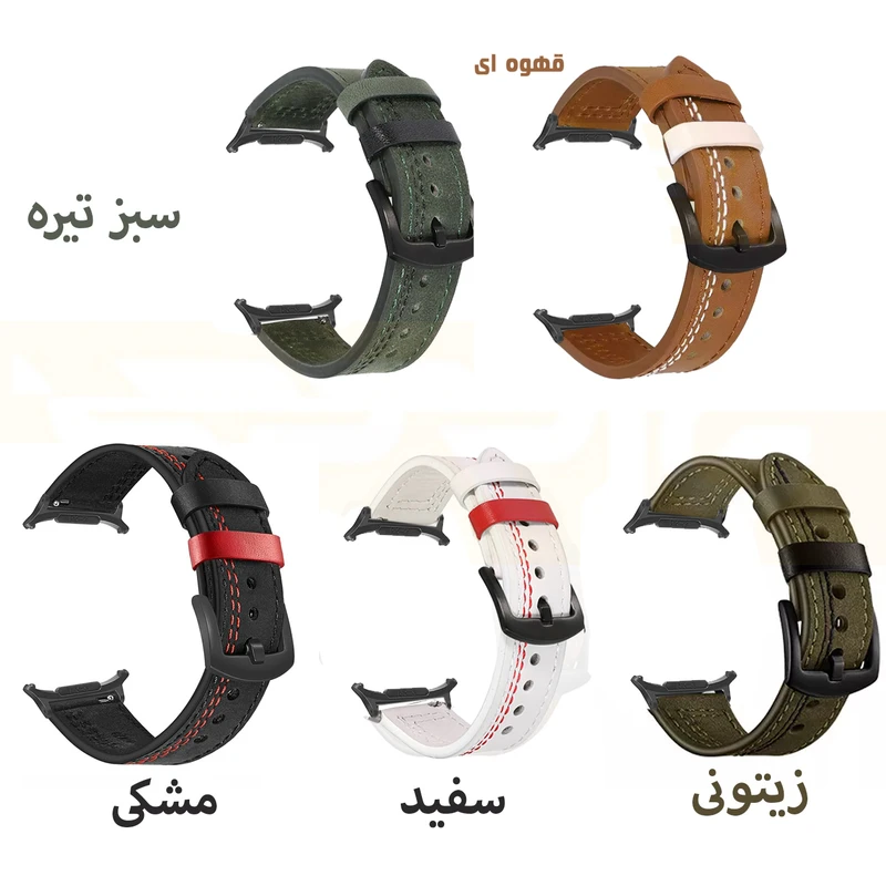 بند اسپریگ مدل Leather ORIGI مناسب برای ساعت هوشمند سامسونگ Galaxy Watch 7 Ultra 47mm