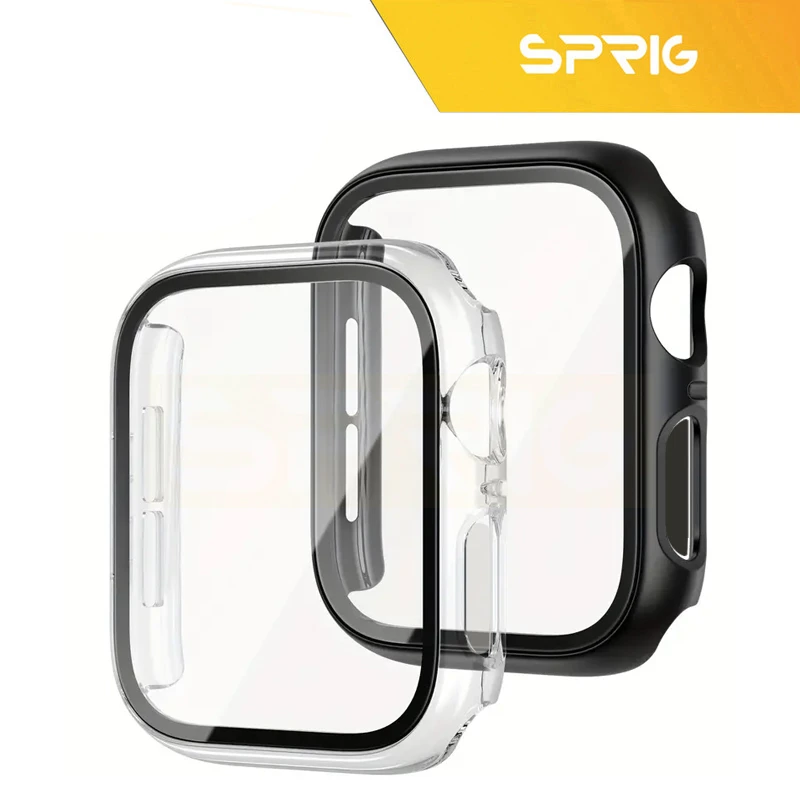 بند اسپریگ مدل Silicone Guard GL مناسب برای ساعت هوشمند اپل Series 7 45mm / Series 8 45mm / Series 9 45mm به همراه کاور