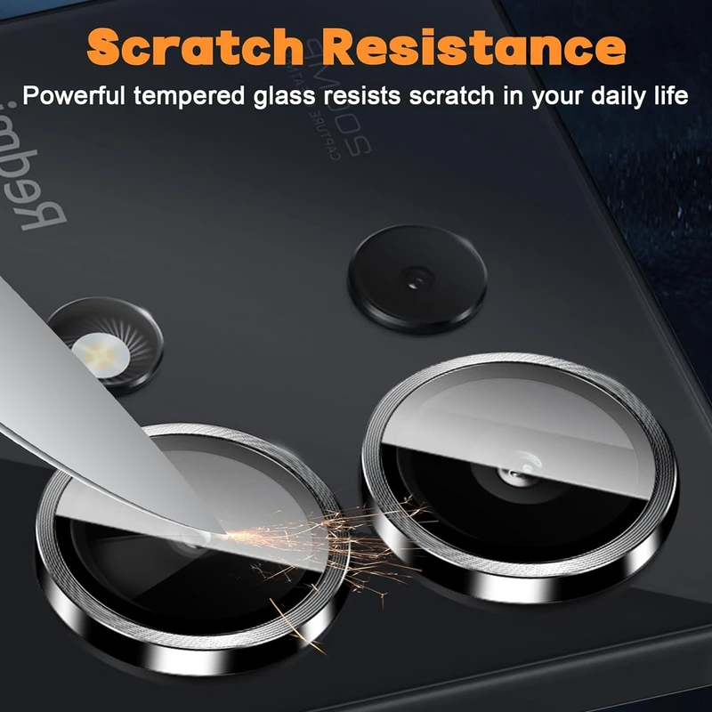 محافظ لنز دوربین رینگی ام‌گلس مدل Ring Protector مناسب برای گوشی موبایل شیائومی Redmi Note 13 Pro 4G