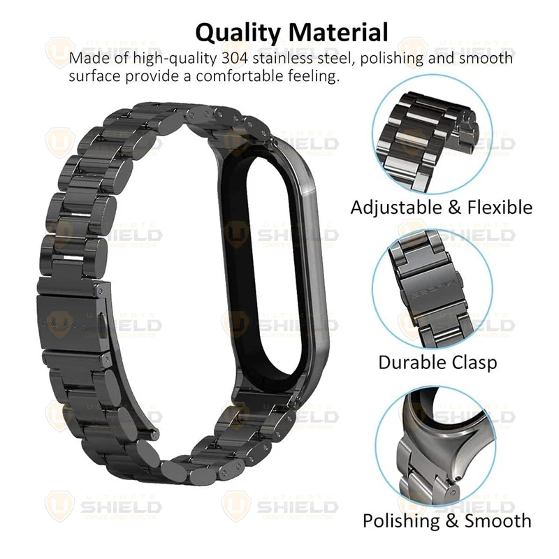 بند آلتیمیت شیلد مدل 3Bead Guard UL مناسب برای ساعت هوشمند شیائومی Mi Band 8