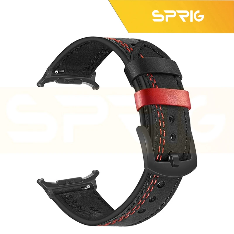 بند اسپریگ مدل Leather ORIGI مناسب برای ساعت هوشمند سامسونگ Galaxy Watch 7 Ultra 47mm