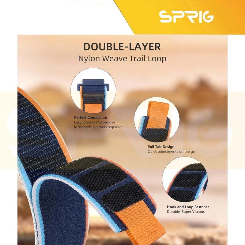 بند اسپریگ مدل Trail loop TW مناسب برای ساعت هوشمند ایمیکی SF1 / SF1E / SE1 / ST1
