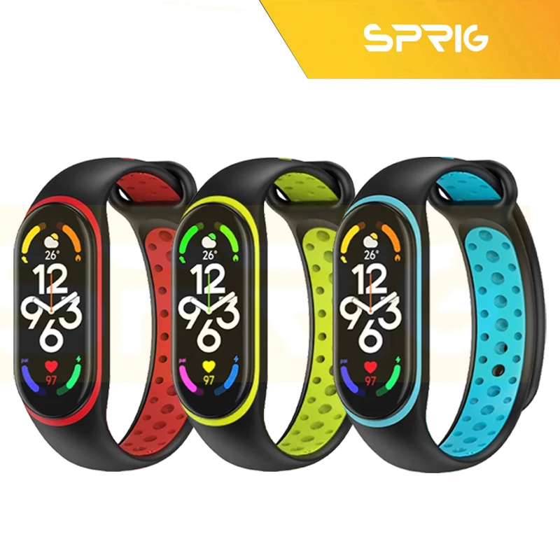 بند اسپریگ مدل NK Special BK مناسب برای ساعت هوشمند شیائومی Mi band 4/5/6