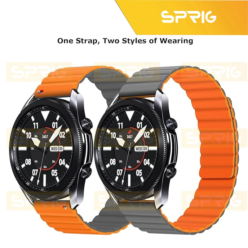 بند اسپریگ مدل Silicone Magnetic Link GRY TW مناسب برای ساعت هوشمند شیائومی S1 / S1 Active / S2 / Mi Watch XMWTCL02 / Mi Watch Color 2 / Mi Watch Color