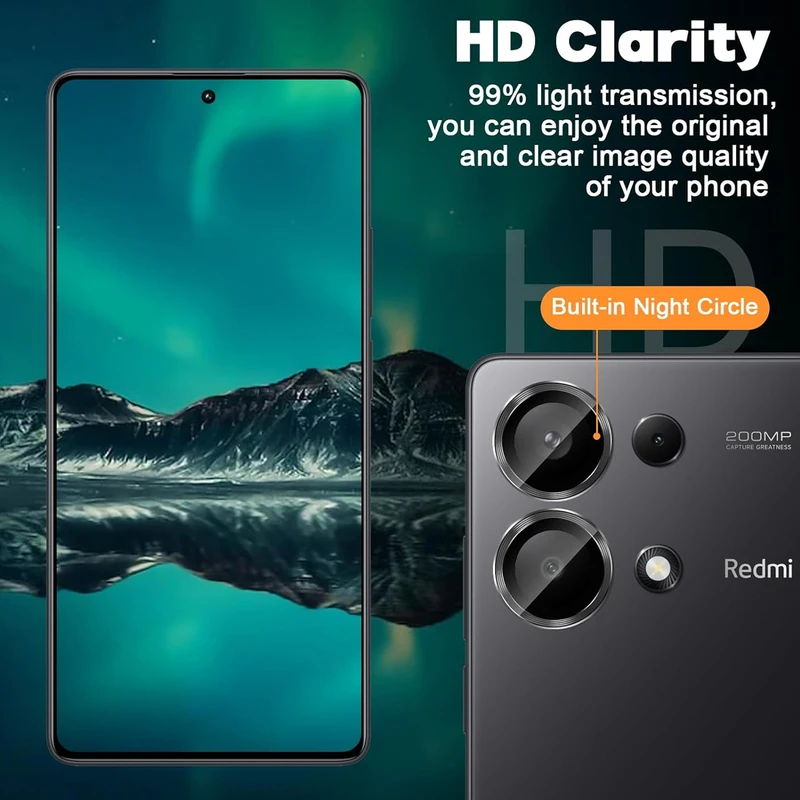محافظ لنز دوربین رینگی ام‌گلس مدل Ring Protector مناسب برای گوشی موبایل شیائومی Redmi Note 13 Pro 4G