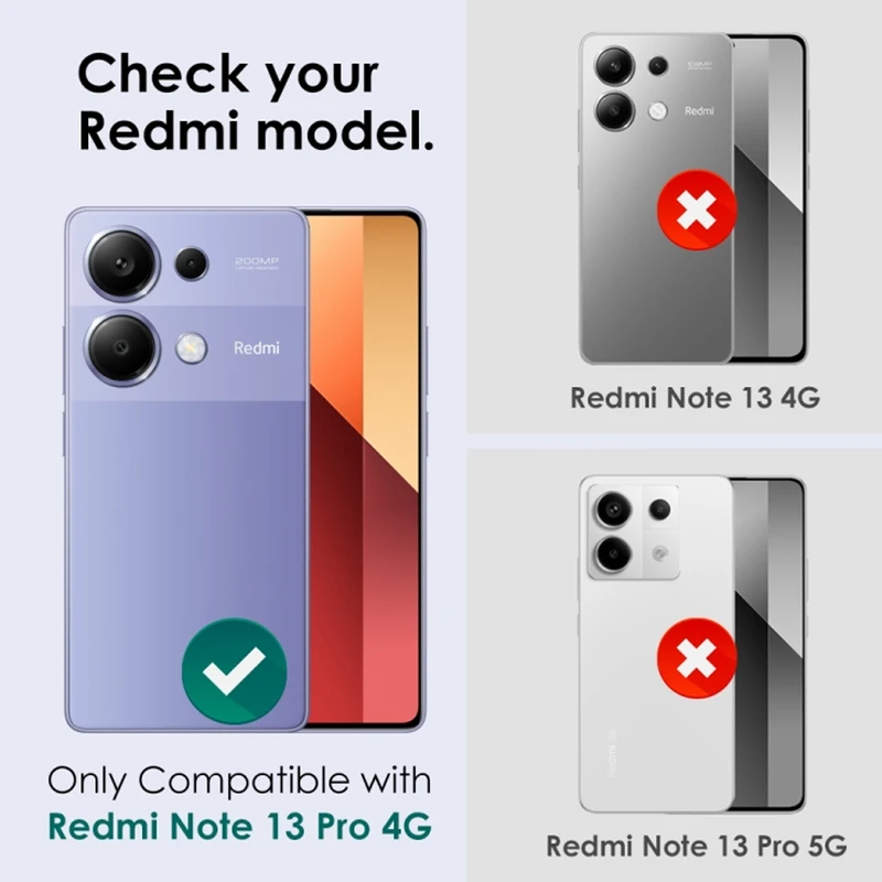 محافظ لنز دوربین رینگی ام‌گلس مدل Ring Protector مناسب برای گوشی موبایل شیائومی Redmi Note 13 Pro 4G