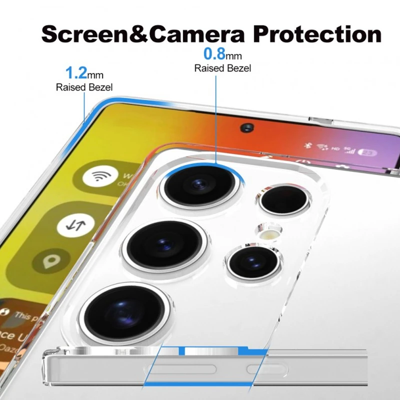 کاور گلستیک مدل Transparent GL مناسب برای گوشی موبایل سامسونگ Galaxy S25 Ultra