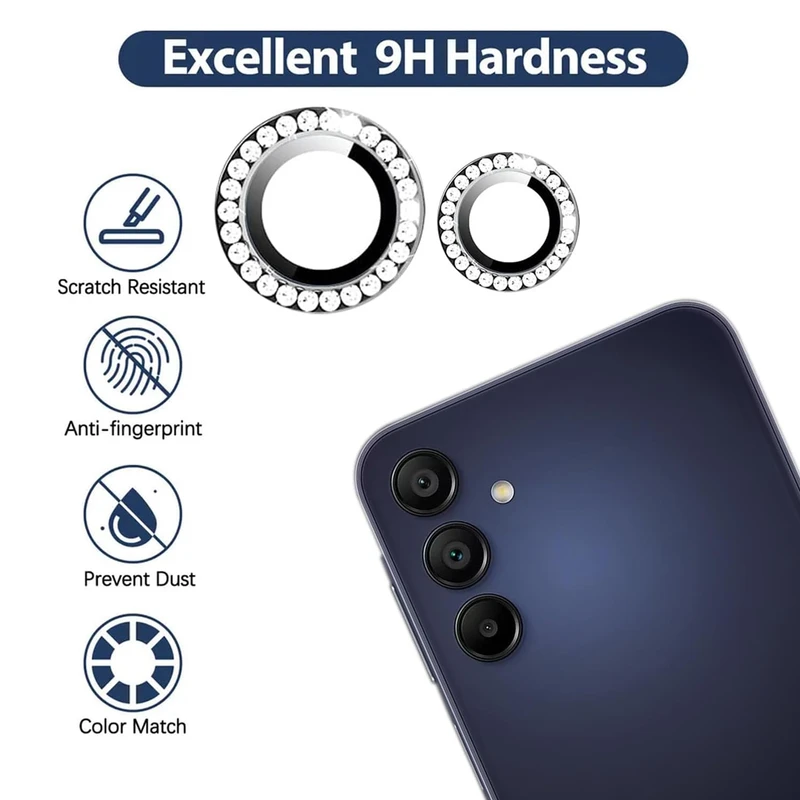 محافظ لنز دوربین زیرو مدل Ring Diamond ZR مناسب برای گوشی موبایل سامسونگ Galaxy F54