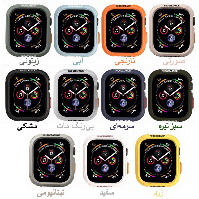 کاور زیرو مدل Rugged ARM ZR مناسب برای ساعت هوشمند ویرفیت HK8 pro max / HK9 ultra 2 / T900 Ultra