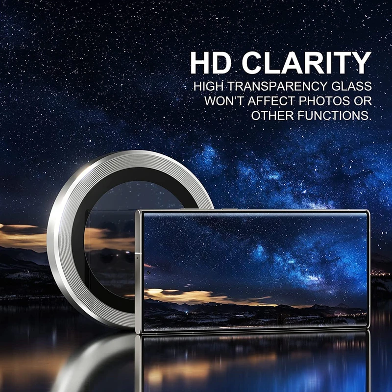 محافظ لنز دوربین گلستیک مدل Ring Metal GL مناسب برای گوشی موبایل سامسونگ Galaxy S25 Ultra