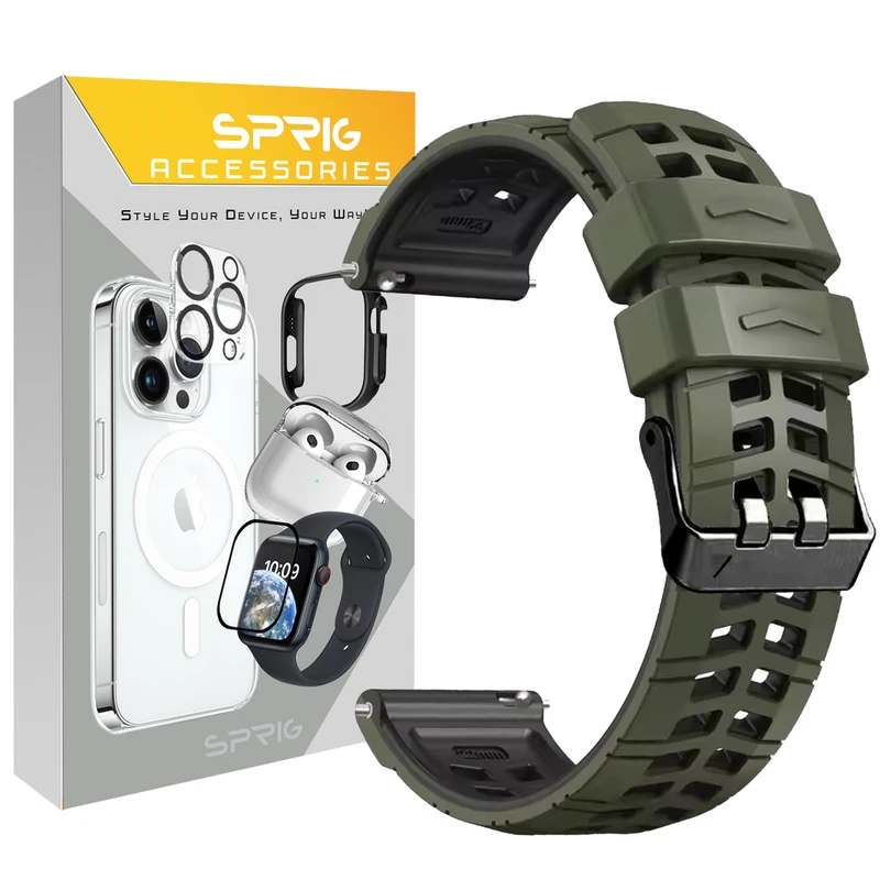 بند اسپریگ مدل Rebit Silicone مناسب برای ساعت هوشمند ناتینگ CMF Watch Pro / CMF Watch Pro 2