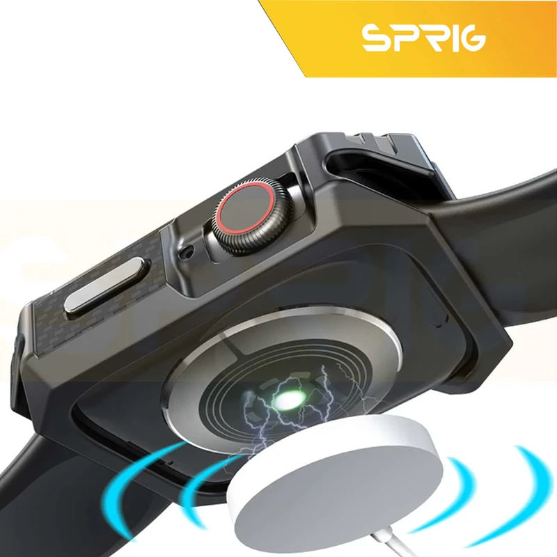 کاور اسپریگ مدل Carbon Armor مناسب برای اپل واچ Ultra / Ultra 2 49mm
