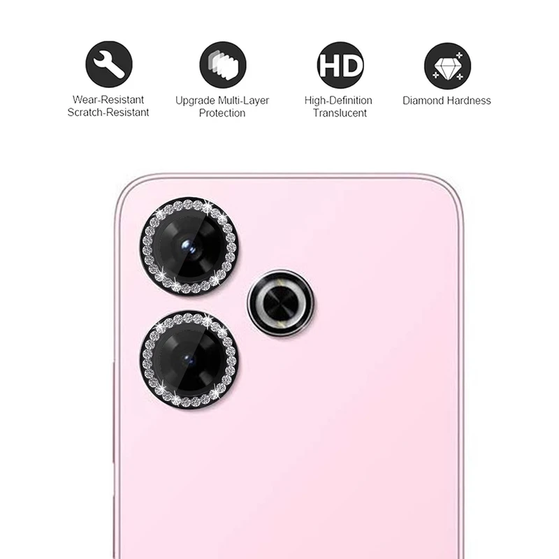 محافظ لنز دوربین رینگی زیرو مدل Ring-Diamond-ZR مناسب برای گوشی موبایل شیائومی Redmi 13