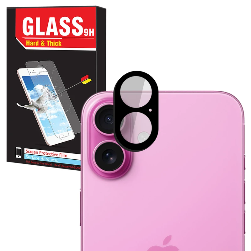 محافظ لنز دوربین هارد اند تیک مدل Noir Glass HT مناسب برای گوشی موبایل اپل iPhone 16 / 16 Plus