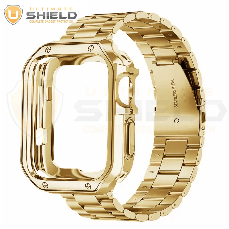 بند آلتیمیت شیلد مدل 3BLX مناسب برای اپل واچ Series 7 Aluminum 45mm / Series 8 Aluminum 45mm / Series 9 Aluminum 45mm به همراه کاور