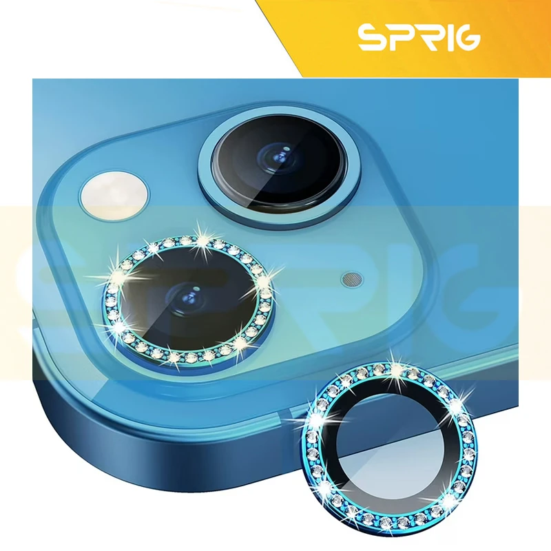 محافظ لنز دوربین اسپریگ مدل Ring Metal Shine مناسب برای گوشی موبایل اپل Iphone 12