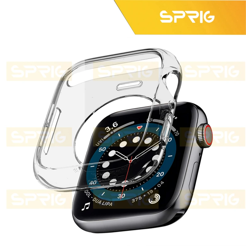 کاور اسپریگ مدل Clear Protective مناسب برای اپل واچ سری 4/5/6/Se سایز 44 میلی متری