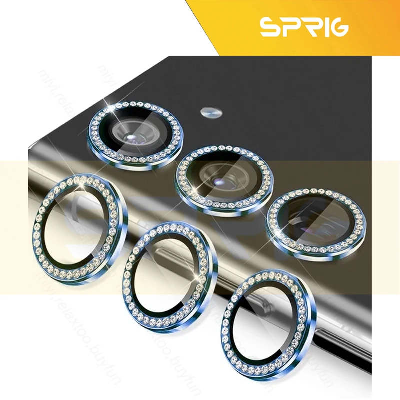 محافظ لنز دوربین اسپریگ مدل Ring Metal Diamond مناسب برای گوشی موبایل سامسونگ Galaxy F54