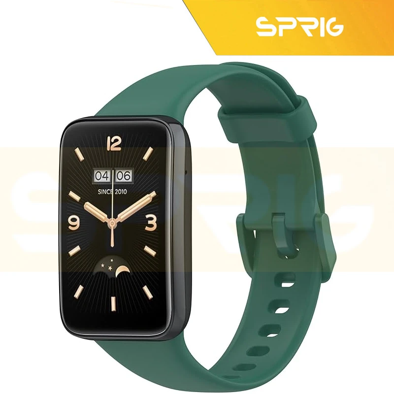 بند اسپریگ مدل SGK Silic Guard مناسب برای ساعت هوشمند شیائومی Mi band 7 pro به همراه کاور