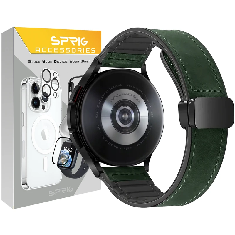 بند اسپریگ مدل SIC Magnetic Leather TW مناسب برای ساعت هوشمند گلوریمی M1 Pro / M2 Pro / GS1 Pro / GR1 / Calling Watch M2 / M2 Max