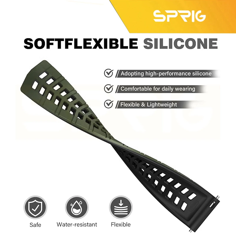 بند اسپریگ مدل Rebit Silicone مناسب برای ساعت هوشمند گلوریمی M1 Pro / M2 Pro / GS1 Pro / GR1 / Calling Watch M2 / M2 Max
