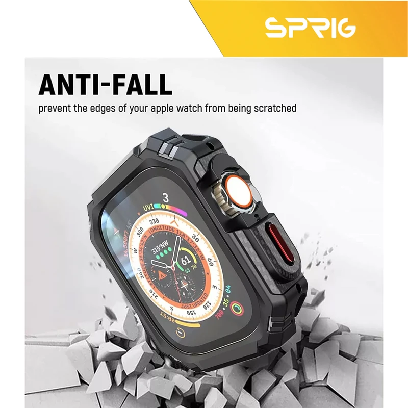 کاور اسپریگ مدل Carbon Armor مناسب برای اپل واچ Ultra / Ultra 2 49mm