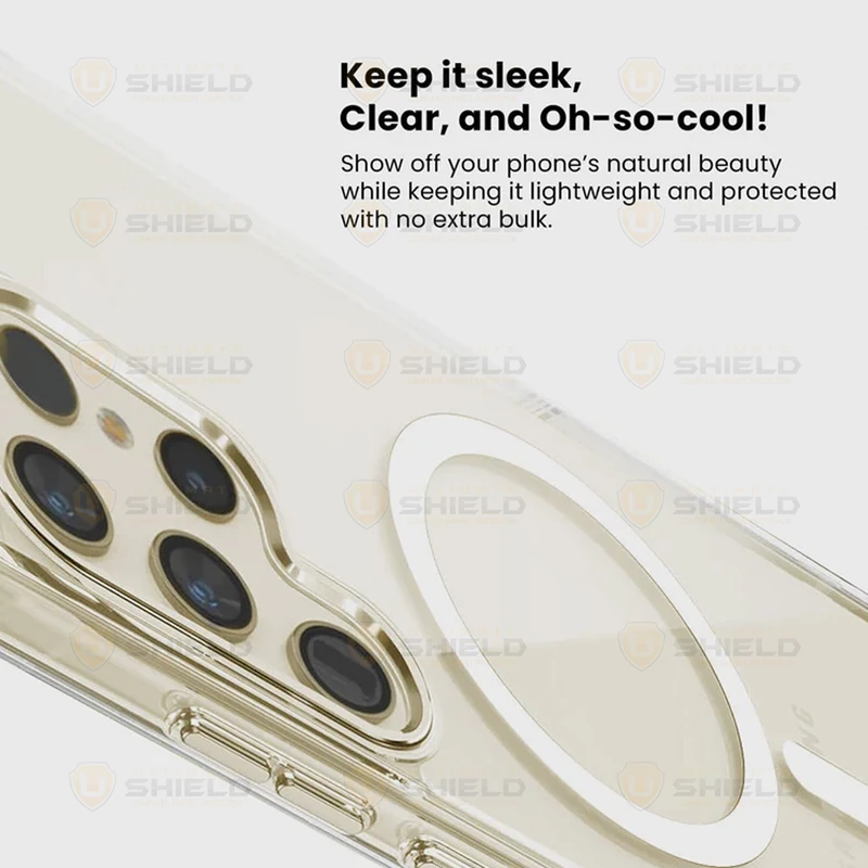 کاور آلتیمیت شیلد مدل Transparent Magsafe مناسب برای گوشی موبایل سامسونگ Galaxy S25 Ultra