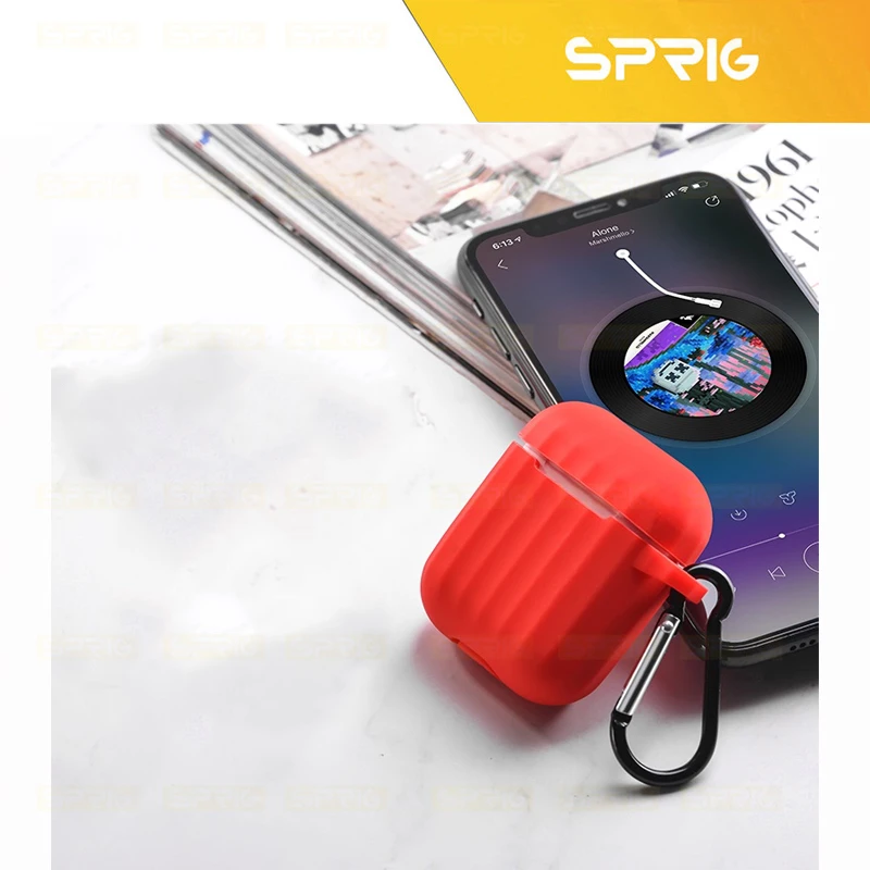 کاور اسپریگ مدل Jelly Spigo مناسب برای کیس اپل Airpod 1 / 2