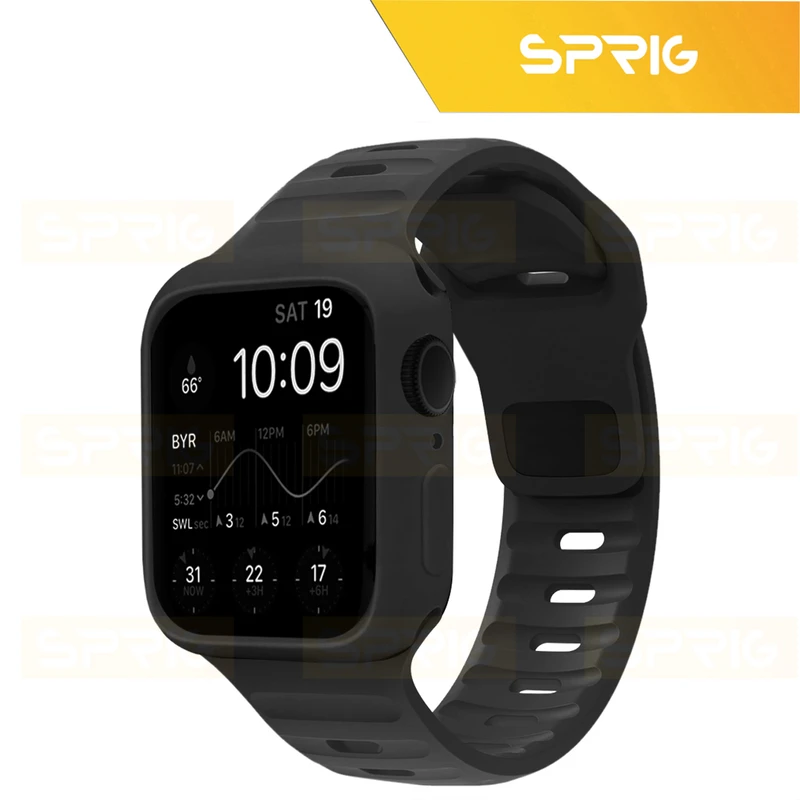 بند اسپریگ مدل Spig Protection مناسب برای اپل واچ Ultra / Ultra 2 49mm به همراه کاور