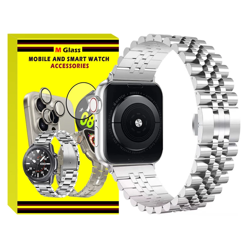 بند ام‌گلس مدل 5Bead MG مناسب برای اپل واچ سری 4/5/6/Se سایز 40 میلی متری