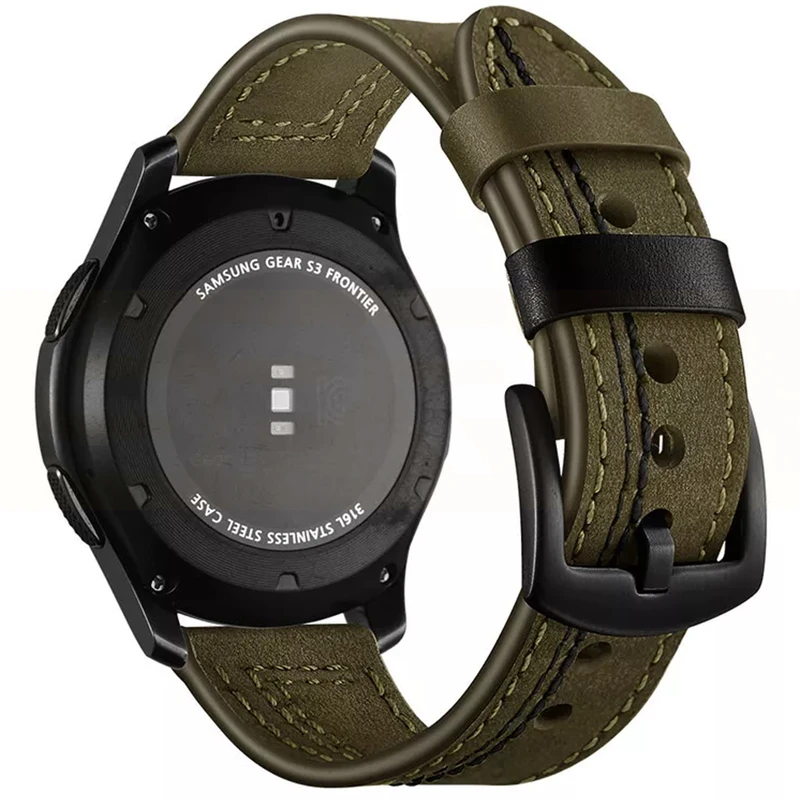 بند اسپریگ مدل Leather ORIGI مناسب برای ساعت هوشمند سامسونگ Watch 3 size 41mm / Galaxy Watch 4 40mm / watch 4 42mm / watch 4 44mm / watch 4 46mm