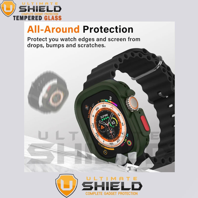 کاور آلتیمیت شیلد مدل SIC Armor UL مناسب برای اپل واچ سری 4/5/6/Se سایز 44 میلی متری به همراه محافظ صفحه نمایش