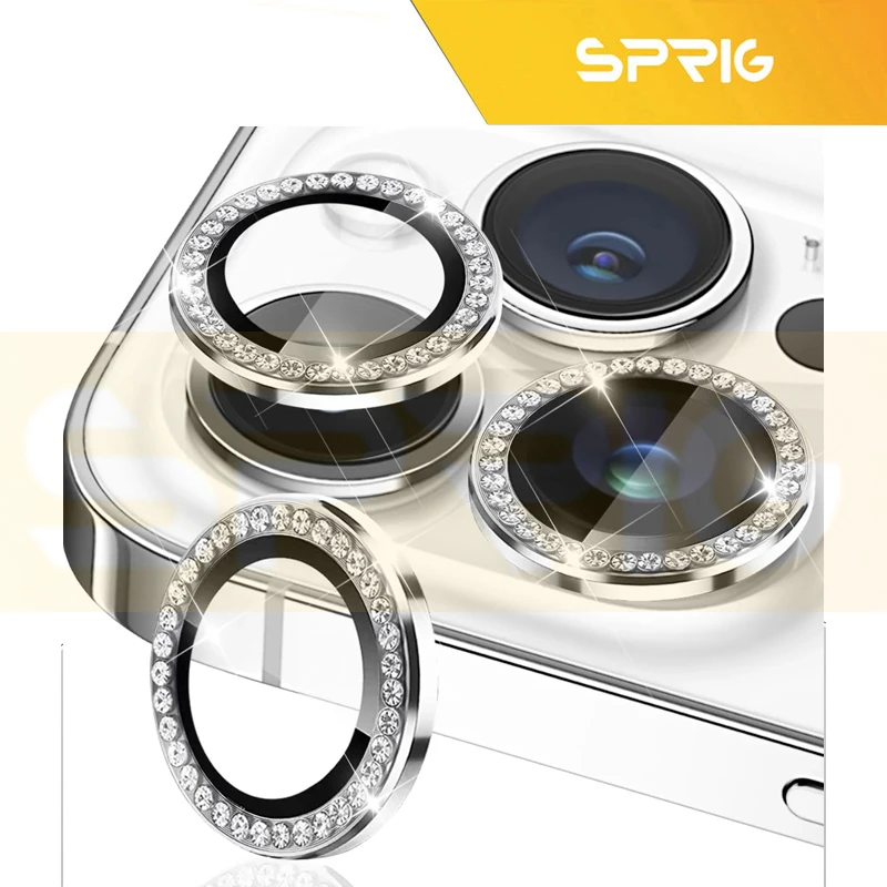 محافظ لنز دوربین اسپریگ مدل Ring Metal Shine مناسب برای گوشی موبایل اپل Iphone 11 Pro/11 Pro Max